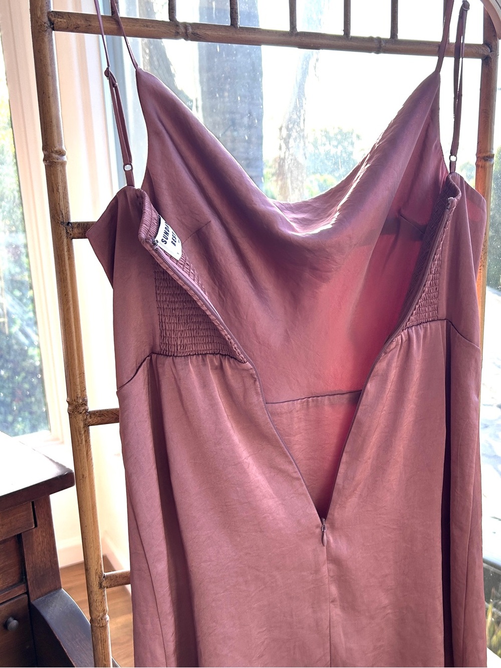 Sunday Best Aritzia Spencer Slip Dress in Lilac Bloom EUC Size Small - Picture 5 of 7